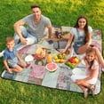 thumbnail image 7 of Bohemian Color Waterproof Picnic Blanket with Foldable Zipper, Suitable for Outdoor Use, Suitable for Travel, Camping, Beaches, Parks, Grasslands, Picnic Blanket Accessories, 7 of 7