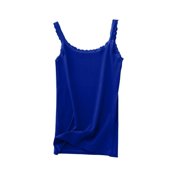 UYISJ Camisole Tank Tops for Women Lace Ribbed Cami Top Lace Cami Undershirt Lace Patchwork Tank Lace Trim Cami