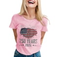 thumbnail image 3 of 250 Anniversary USA Shirt Women USA 250th Anniversary Shirt Patriotic American Flag Eagle Tops 1776-2026 Tshirt Gifts, 3 of 4