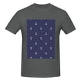 thumbnail image 4 of Bingfone Anchor Heart Blue Men'S Loose Fit Short-Sleeve Pocket T-Shirt, 4 of 7