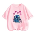 thumbnail image 2 of Camiseta infantil de Disney Lilo Stitch, camiseta kawaii, ropa informal de dibujos animados de anime para niños, camiseta para niñas y niños, camiseta de moda Y2K, 2 of 5