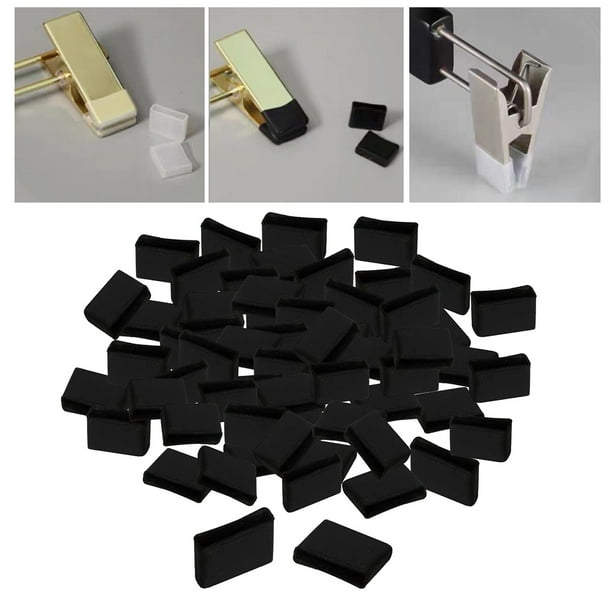 Anti Skid Hanger Grips Hanger Accessories Grippers Tiras de suspensión de ropa duraderas para perchas de pantalón Perchas de pantalón Perchas de ropa Pequeño negro BLESIY Puños de suspensión