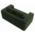 thumbnail image 5 of Jopath 63" Cloud Loveseat Sofa,Memory Foam 2-Seater Corduroy Couch ,Deep Seat Compact Couch for Living Room Bedroom,No Assembly,Green, 5 of 8