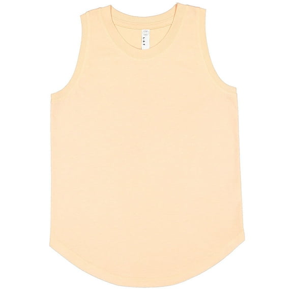 LAT B07738124 Girls Relaxed Fine Jersey Tank Top, Peachy - Medium