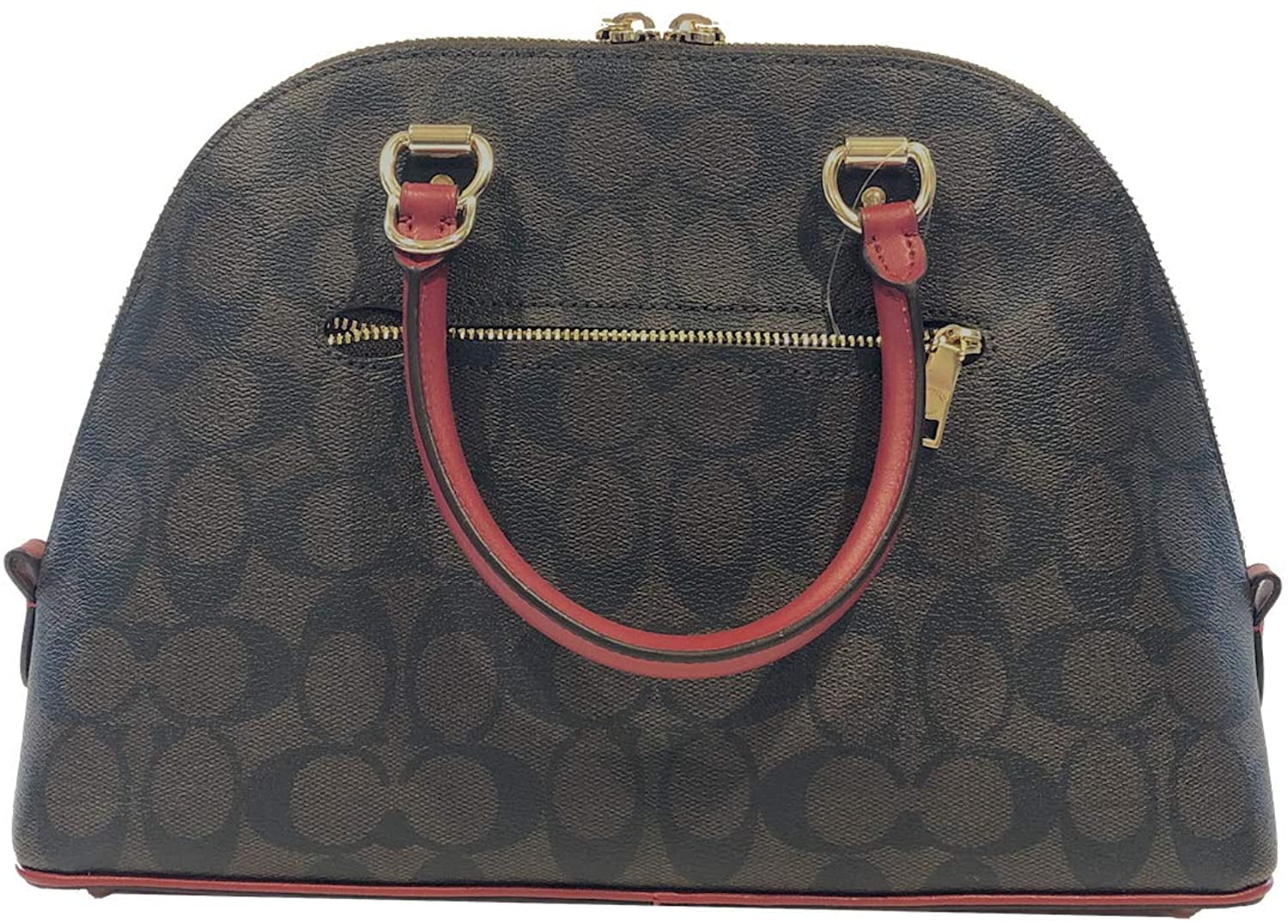 Katy satchel in online signature canvas red