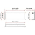 thumbnail image 5 of Dynasty Fireplaces Cascade BTX52 52.50 Inch Electric Wall Fireplace Decor, 5 of 5