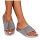 thumbnail image 2 of MKLEKYY Sandalias de Mujer para Playa, Sandalias de Mujer A La Moda, Nuevo Patrón, Color Sólido, decoración Brillante, Suela Plana, Suela Gruesa, Zapatillas de Playa de Verano, 2 of 4