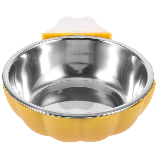 Tazón de alimentos para perros de forma de calabaza Tazón de acero inoxidable de acero inoxidable