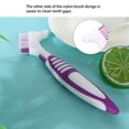 thumbnail image 3 of Denture Brush, 2pcs/Set, Specially Designed to Thorough Cleaning Dentures & Bridges, 3 of 5