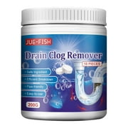 Pipe Unclogger Powerful Dissolving Liquid Through Toilet Toilet Kitchen Grease Deodorizing Clogging Cleaning Tablet 234g