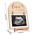 Wooden Baby Scan Photo Frame Pregnancy Announcement Photo Frame With