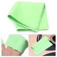 thumbnail image 1 of Cloth Musical Instruments Cleaning Polishing Cloth 15cmx15cm Size Double-Sided Soft Microfiber Cloth Musical Instrument Accessories for Guitar Bass Violin Piano Green, 1 of 7