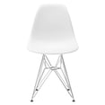 thumbnail image 2 of Nicer Furniture Eiffel Metal Legs White Chair, 2 of 3