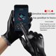 thumbnail image 3 of Guantes de cuero PU para hombre, cálidos, para deportes de invierno al aire libre, ciclismo, a prueba de viento, antideslizantes, para esquí con pantalla táctil, 3 of 5