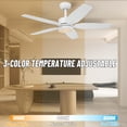 thumbnail image 4 of Ventilador de techo FANSHAIN 107 cm con luz y control remoto, 4 of 7