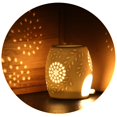 thumbnail image 1 of Lámpara aromática Portavelas de té Lámpara aromática hecha de cerámica con cuchara para velas, 1 of 4