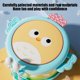 thumbnail image 5 of Tambor de mano de doble cara para niños | Instrumento de percusión azul con baquetas para aprendizaje temprano | Juguete musical sensorial para niños pequeños y preescolares, 5 of 6