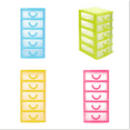 thumbnail image 7 of Dusknt Storage Case, Clearance! Five-Layer Drawer Storage Cabinet Multi-Function Storage Box Red D 5 Mini Desktop Drawers Organizer for Adult Storage Plastic Box Multilayer Sundries Case Green, 7 of 7
