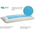thumbnail image 4 of Mindful Design Cooling Memory Foam Body Pillow - Extra Firm Full Shredded Memory Foam Body Pillow w/ Cooling Gel, Support and Comfort for Stomach and Side Sleepers, 4 of 6