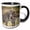 Black/White, variant on 3drose, 2 Zebras in the Wild, 11oz Two-tone Red Mug