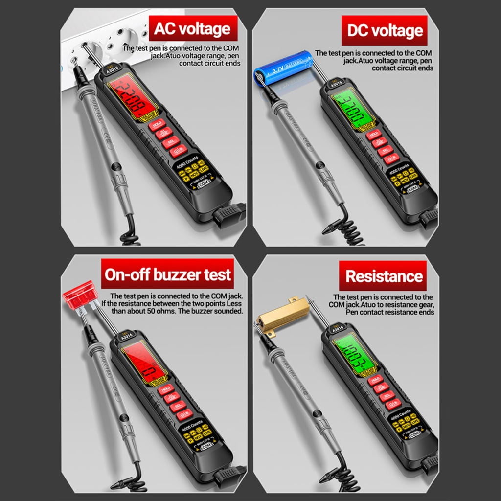 Advanced Digital Multimeter with Rechargeable Shih tzus Automobile Potential Testing