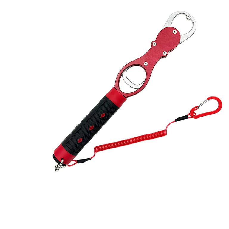Durable Fish Lip Gripper 33lbs Portable Clip with Scale