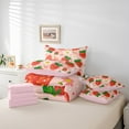 thumbnail image 6 of Castle Fairy Kawaii Red Strawberry 7-Piece Twin Bedding Sets for Teens Girls Women,Cute Flower Bedding Comforter Set,Polka Dots Breathable Sheet Sets,Lightweight Room Decor, 6 of 8