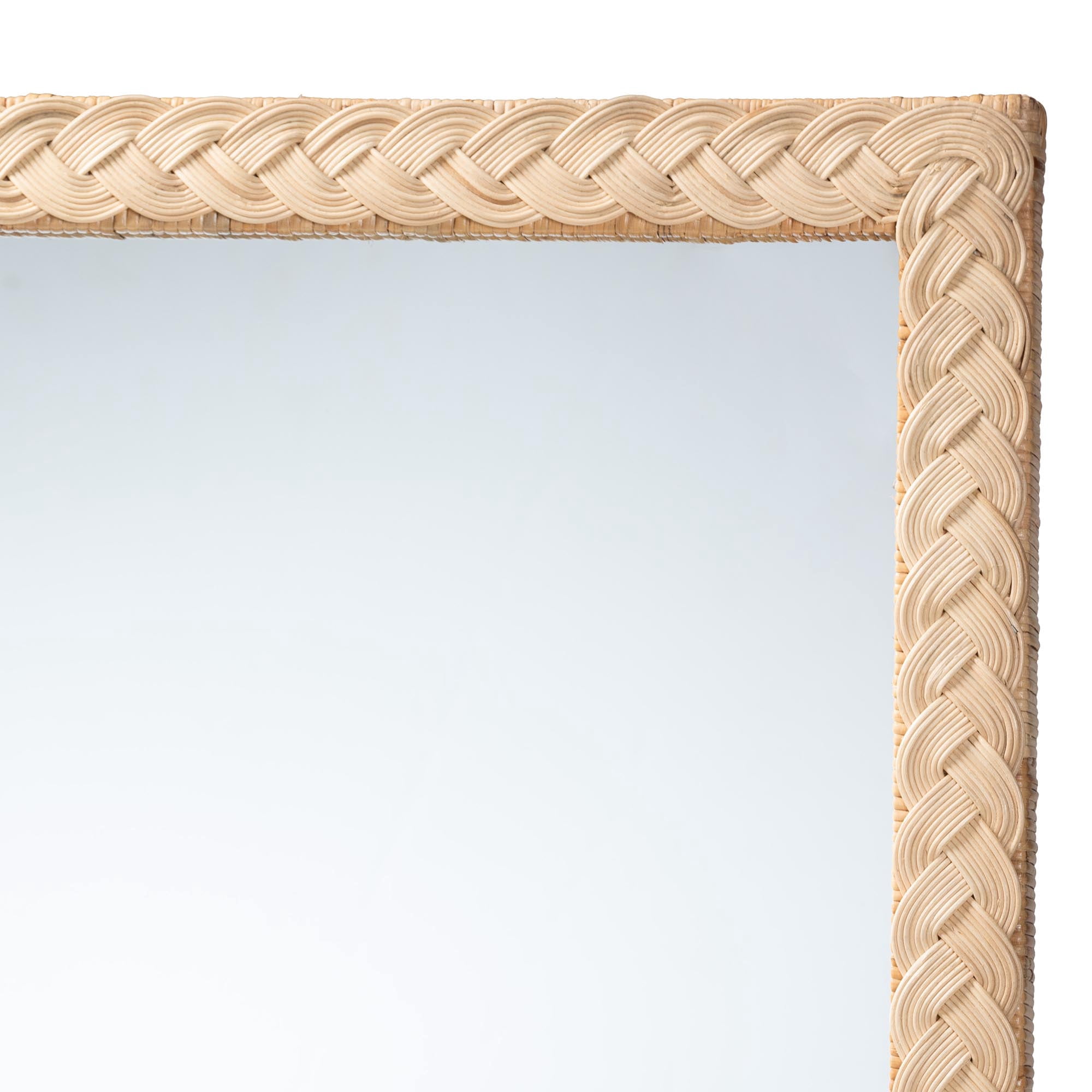 bali & pari Lanica Japandi Mirror, Pale brown