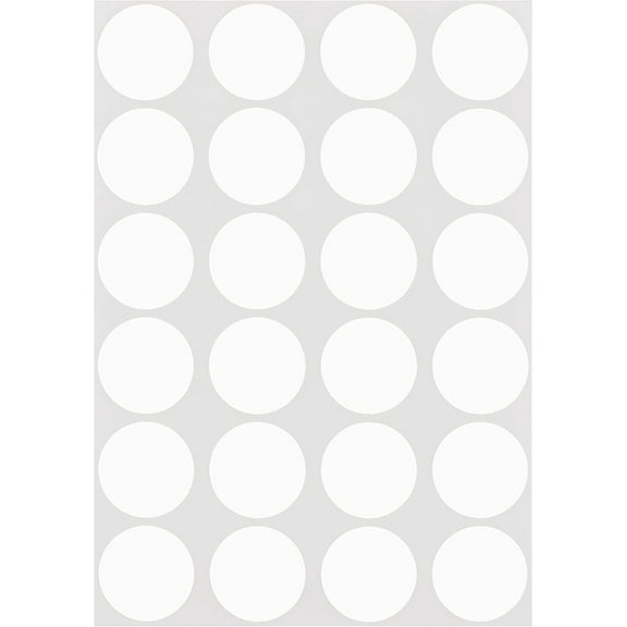 0.75 Inch Round Label Permanent Color Code Dot Stickers, 1050 Pack, 70 Labels per Sheet, White