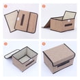 thumbnail image 3 of Unique Bargains 1 Pack Clothes Storage Bags Moving Bags Brown 10.2*7.5*6.3in, 3 of 7