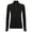 Black, variant on Tombo Womens Long Sleeve Zip Neck Performance Top