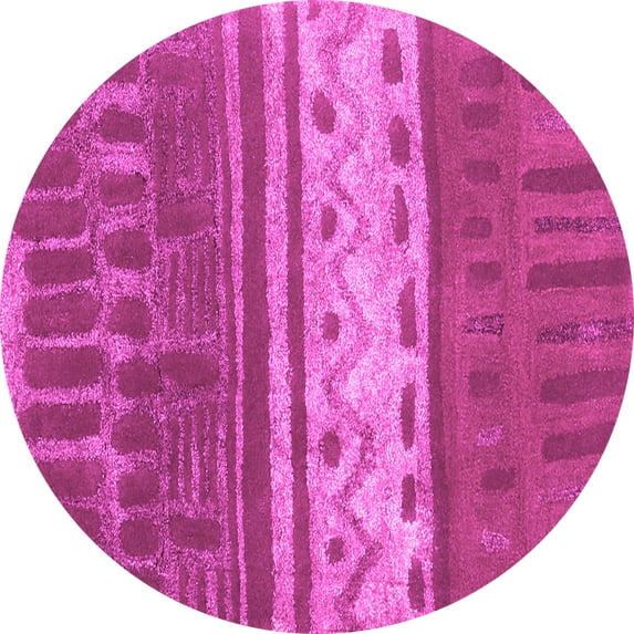 Ahgly Company Indoor Round Southwestern Pink Country Area Rugs, 6' Round