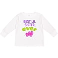thumbnail image 3 of Inktastic Best Lil Sister Ever Girls Long Sleeve Toddler T-Shirt, 3 of 5