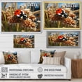 thumbnail image 4 of Designart "Adventurous Ladybug in Red I" Animals Framed Wall Art - Modern Red Ladybug Living Room Framed Canvas Art, 4 of 6