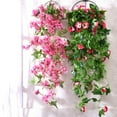 thumbnail image 7 of Artificial Fake Hanging Silk Flowers Vine Plant Home Garden Decor Indoor Outdoor 1PCS Blue, 7 of 7