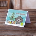 thumbnail image 2 of Christmas Tree and Silver Gray Poodle Greeting Cards and Envelopes Pack of 8, 2 of 2