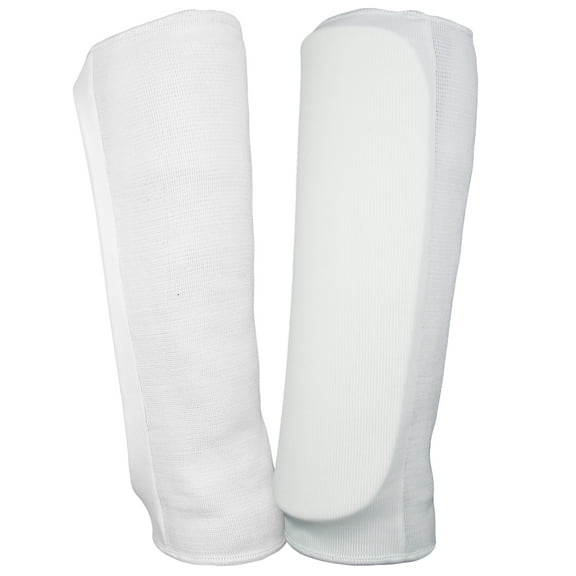 Martial Arts Elastic Cloth SHIN Padded Guard (Pair) TKD Karate MMA Shin Protector