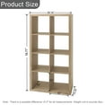 thumbnail image 6 of 8-Cube Storage Organizer,Open Back Decorative Bookshelves,Natural, 6 of 6