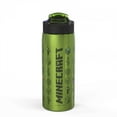 thumbnail image 2 of Minecraft Symbols 19oz Stainless Steel Double Walled Water Bottle, 2 of 5