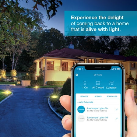 Lutron - Caseta Weatherproof+ Outdoor Smart Plug for Landscape and String Lighting, On/Off Switch - Black