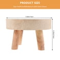 thumbnail image 4 of MasteelfCA Wooden Low Stool Storage Rack Balcony Bonsai Rack Succulent Plant Stand, 4 of 8