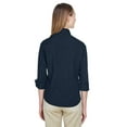 thumbnail image 3 of Devon & Jones Ladies' Perfect Fitâ„¢ 3/4-Sleeve Stretch Poplin Blouse - DP625W, 3 of 4