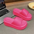 thumbnail image 2 of Zapatillas de verano de suela gruesa para mujer, cómodas, de suela suave, para el baño, para el hogar, antideslizantes, zapatillas de suela gruesa de una palabra para mujer, 2 of 5