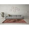 thumbnail image 3 of Ahgly Company Indoor Rectangle Abstract Brown Modern Area Rugs, 8' x 12', 3 of 4