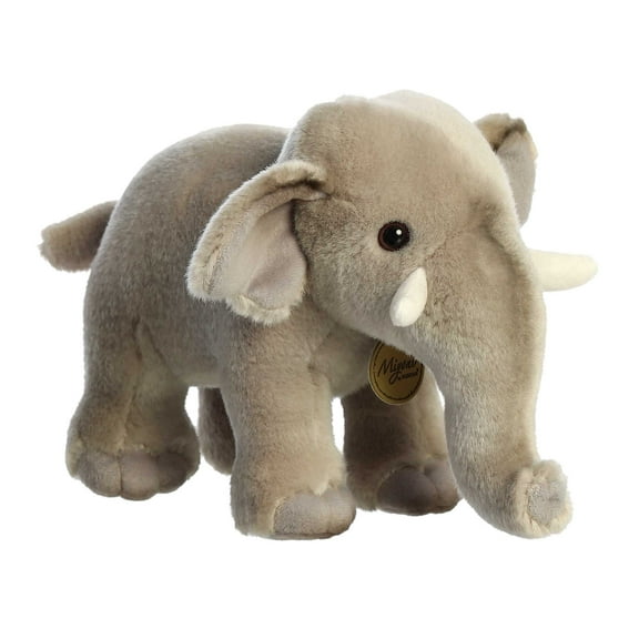 Aurora - Medium Gray Miyoni - 9" Asian Elephant - Realistic Stuffed Animal