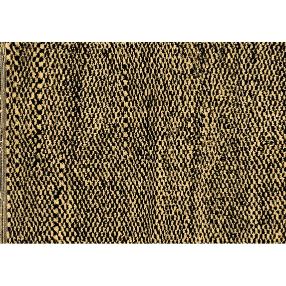 Ahgly Company Indoor Rectangle Abstract Brown Modern Area Rugs, 7' x 9'