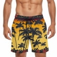 thumbnail image 5 of Aobny Plus Size Shorts Board Hawaiian Mens Clothes Baggy Casual Big & Tall Summer Clothes,XXXXL, 5 of 5