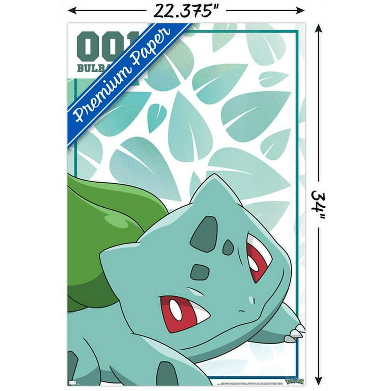Pokémon - Bulbasaur 001 Wall Poster, 22.375\