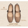thumbnail image 3 of LUCKY STEP Womens Jelly Ballet Flats Buckle Strap Lightweight Mesh Clear Beach Sandals,Black, 3 of 11