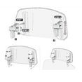 thumbnail image 3 of Motorcycle Windscreen For MT07 MT09 MT10 R1 R3 FZ6 TMAX530 TMAX 500, Motorcycle Adjustable Windscreen Universal Fit Wind Deflector, 3 of 8